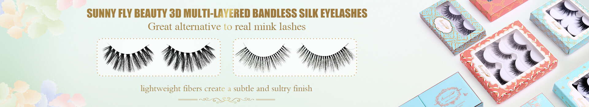 3D Multi-Layered Bandless Silk Eyelas TA17